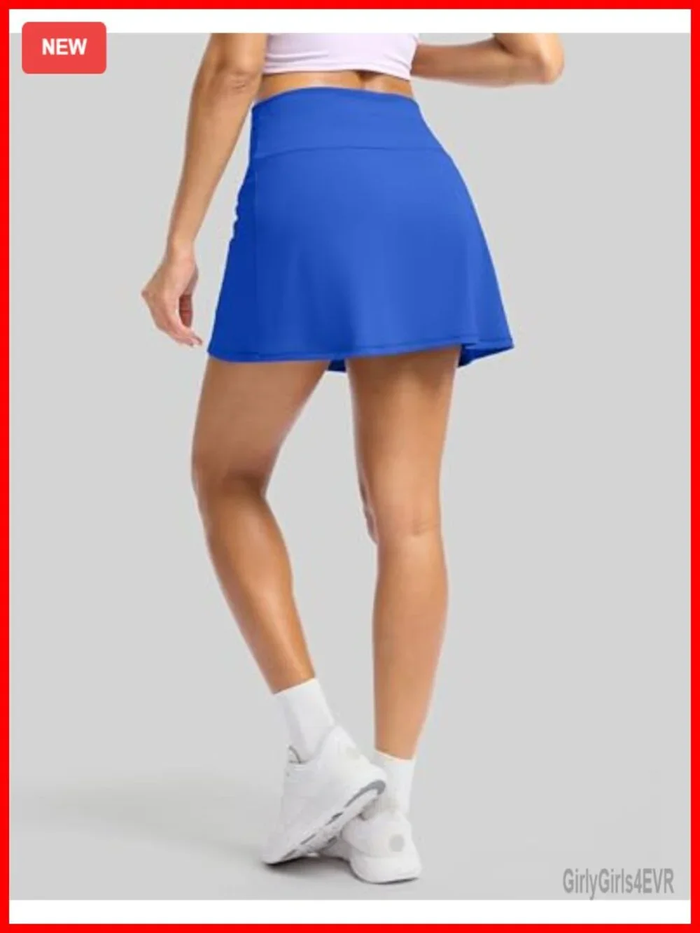 High Waisted Tennis Skirt with Pockets Built-in Shorts Athletic Skort for Women